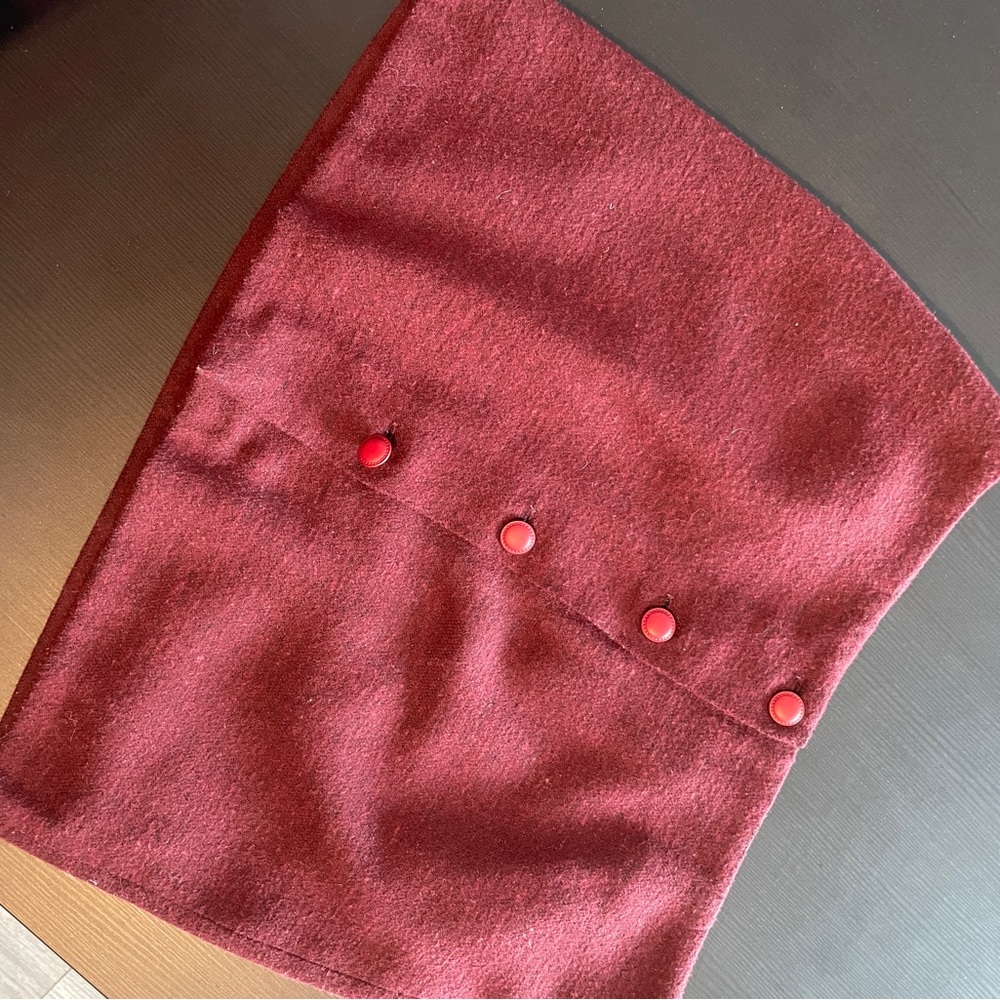COTTON Woolen short skirt